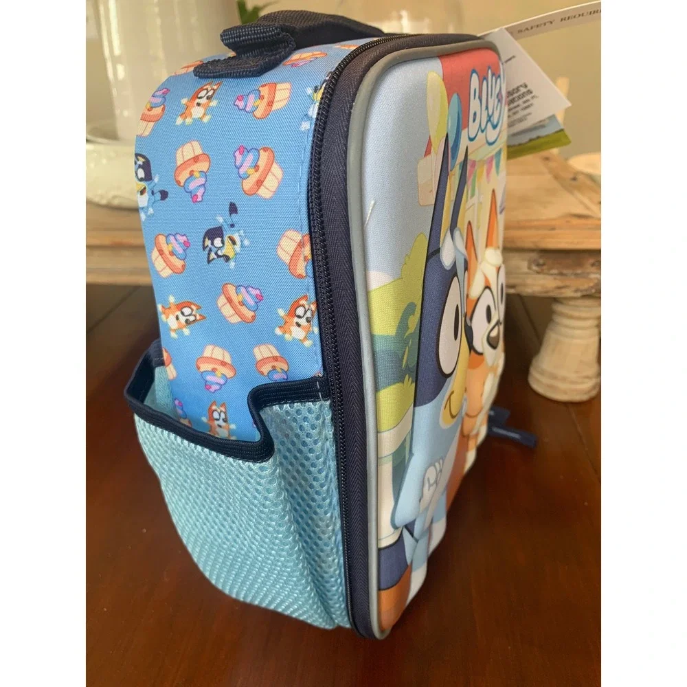 Bluey and Bingo Insulated Lunch Bag Lunch Box  Cupcake Pattern  NWT‎ 3D Unisex